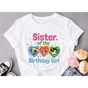 Powerpuff Girls Birthday Custom Cartoon Network Party T-Shirt